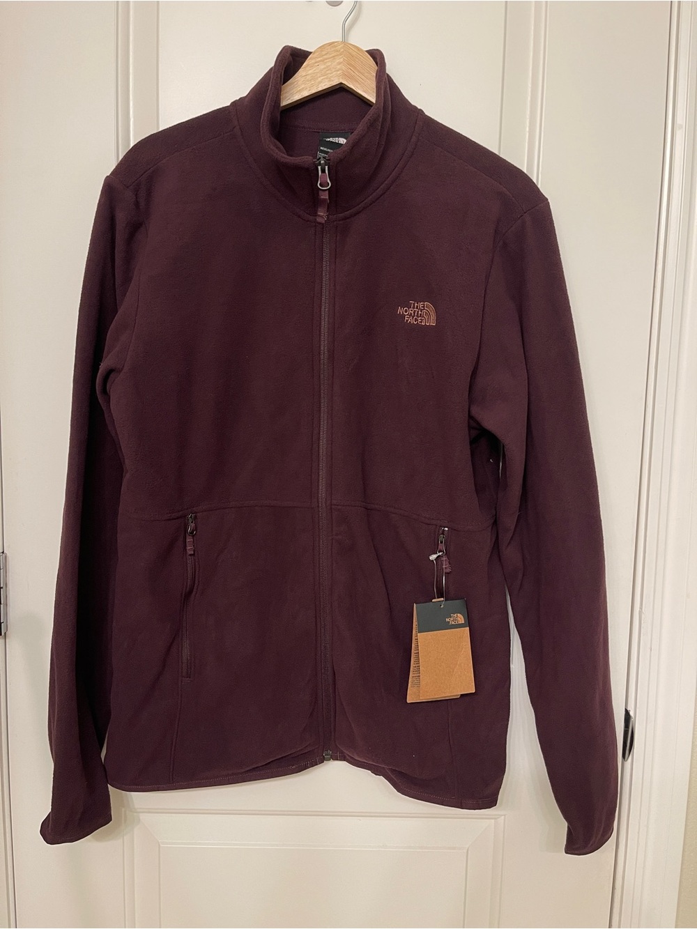The North Face Men's Full-Zip Fleece Jacket - Deep Maroon